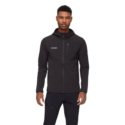 Mammut Mens Madris Light Ml Hoodedj Midlayer in Black Color