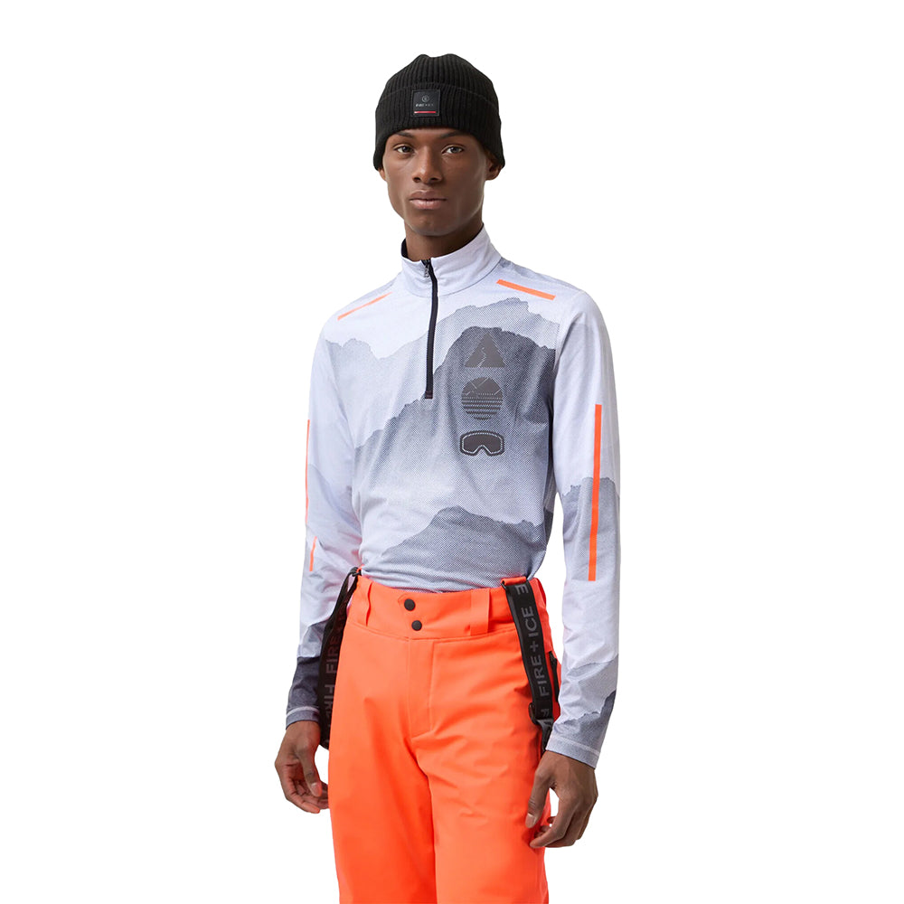 Fire & Ice Mens Pascal Tneck Midlayer in Multi Color