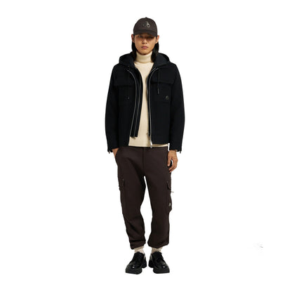 Moose Knuckles Mens Snowden Shirt Jkt Midlayer in Black Color