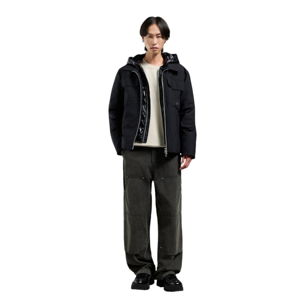 Moose Knuckles Mens Revelstoke Jacket Midlayer in Black Color