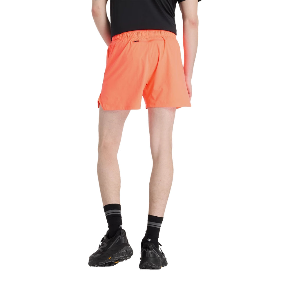 New Balance Mens Rc Short 5 Shorts in Red Color