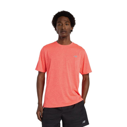New Balance Mens Athletics Tshirt Tops in Red Color