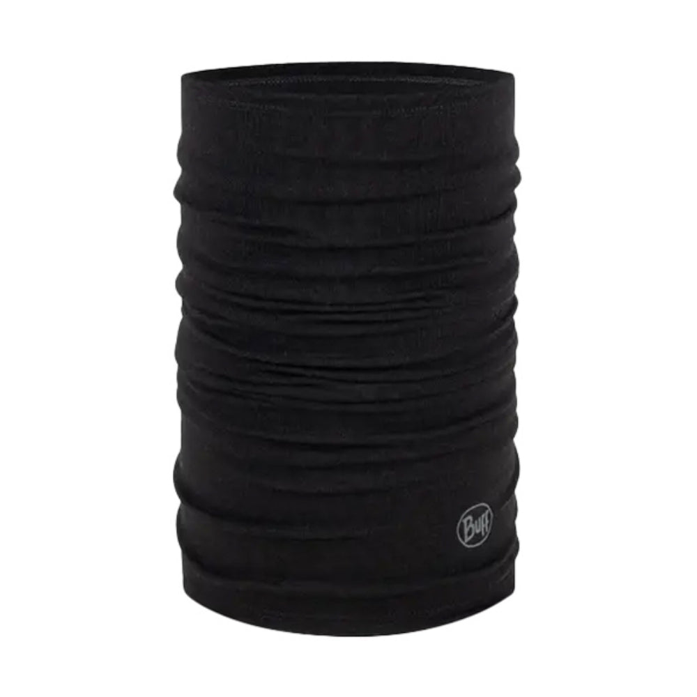 Buff Midweight Merino Buff Hats in Black Color