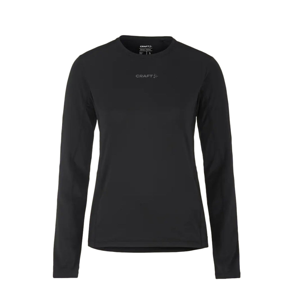 Craft Womens Adv Ess Ls Tee 2 Tops in Black Color