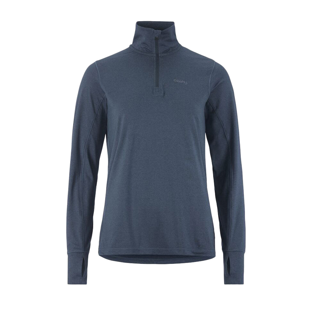 Craft Womens Flow1/2 zipLs Running Jackets in Blue Color