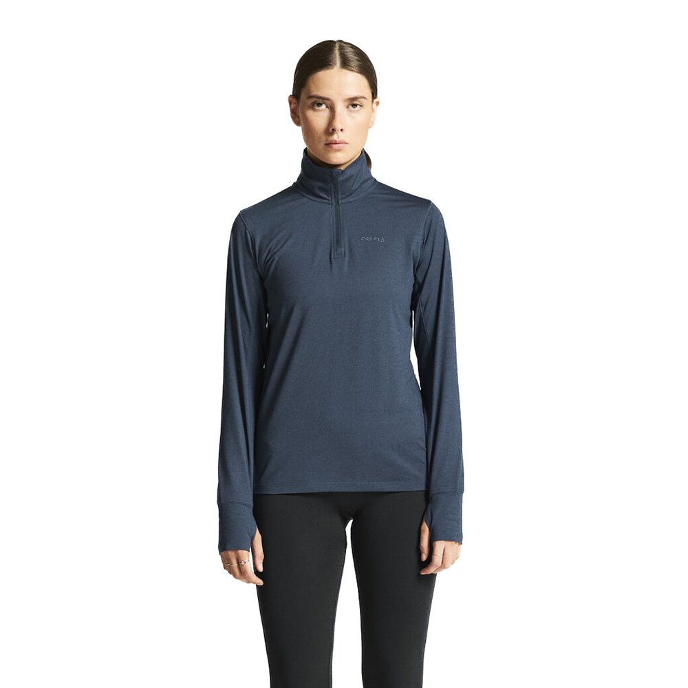 Craft Womens Flow1/2 zipLs Running Jackets in Blue Color