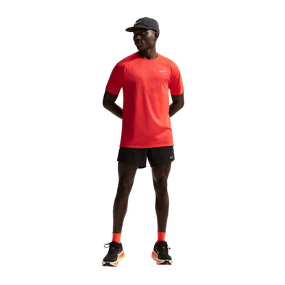 Nike Mens Stride Df Adv short sleeve Tops in Red Color