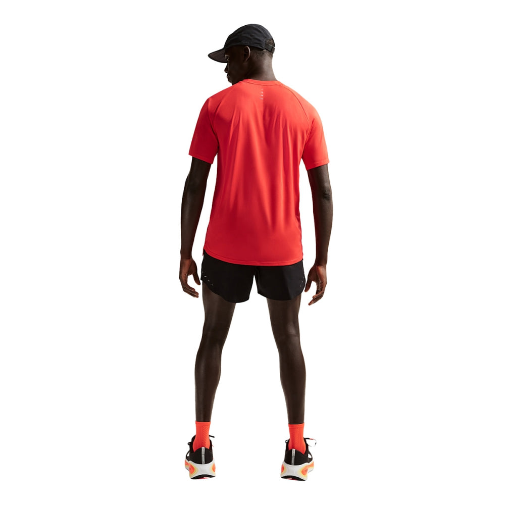 Nike Mens Stride Df Adv short sleeve Tops in Red Color
