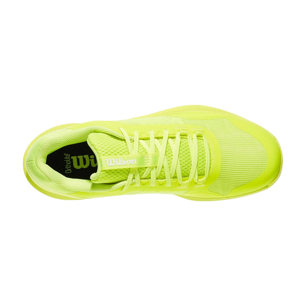 Wilson Mens Hurakn Pro Tennis Shoes in Green Color
