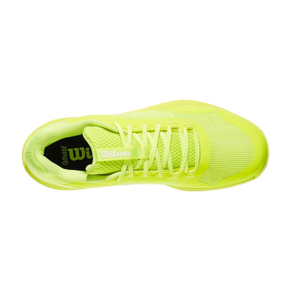 Wilson Mens Hurakn Pro Tennis Shoes in Green Color