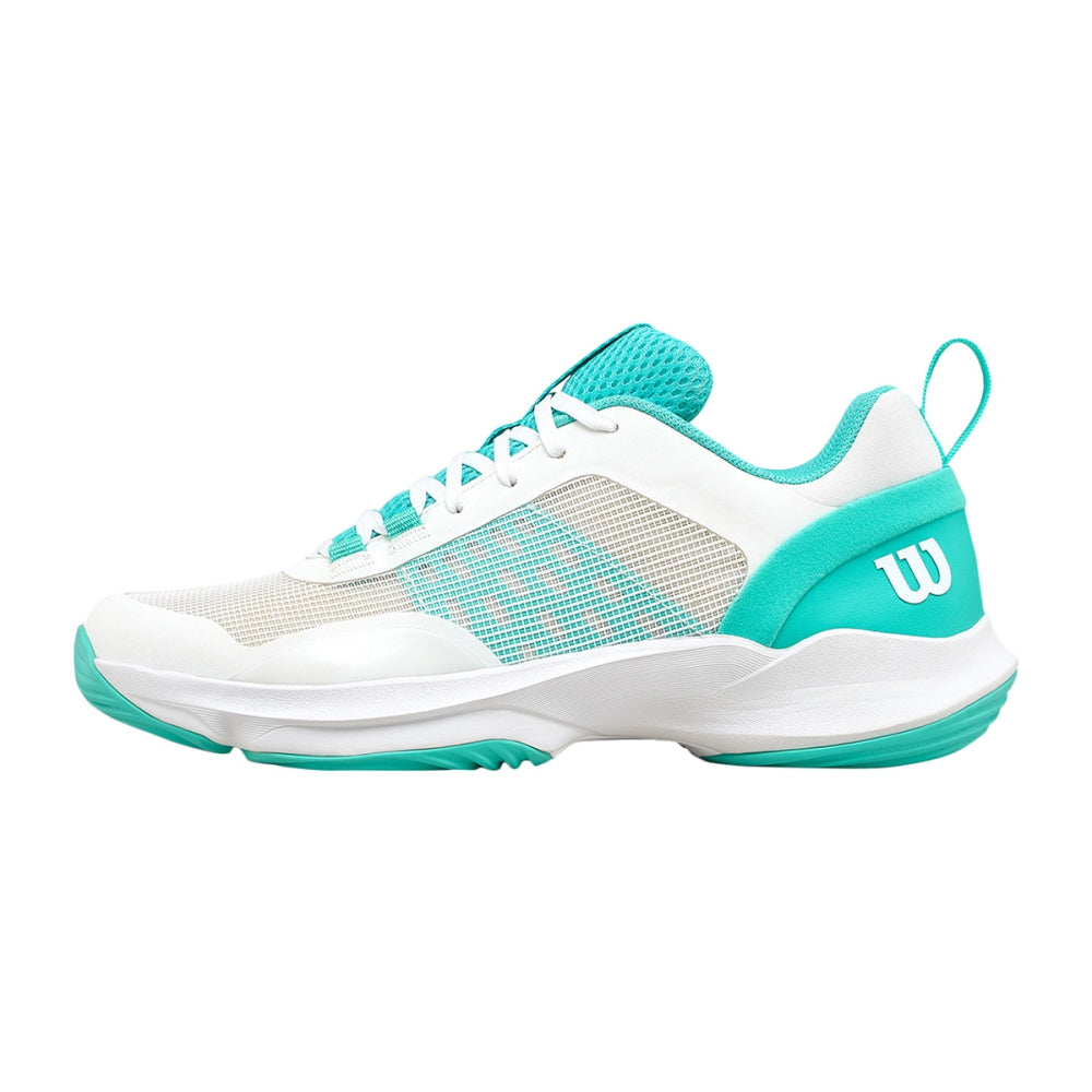 Wilson Womens Hurakn Pro Tennis Shoes in White Color