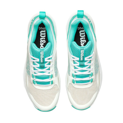 Wilson Womens Hurakn Pro Tennis Shoes in White Color