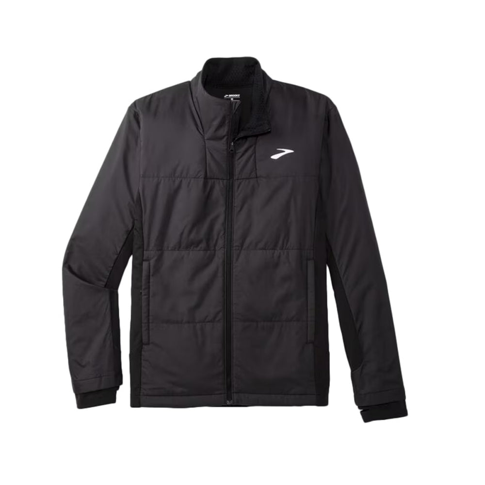 Brooks Mens Shield Hybrid Jacket 3.0 Running Jackets in Grey Color