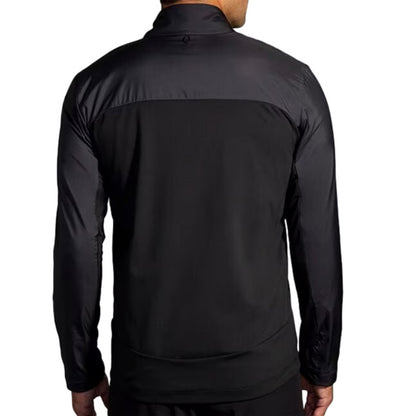 Brooks Mens Shield Hybrid Jacket 3.0 Running Jackets in Grey Color
