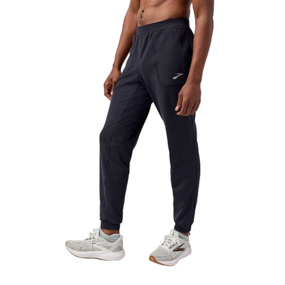Brooks Mens Momentum Thermal Pant in Black Color