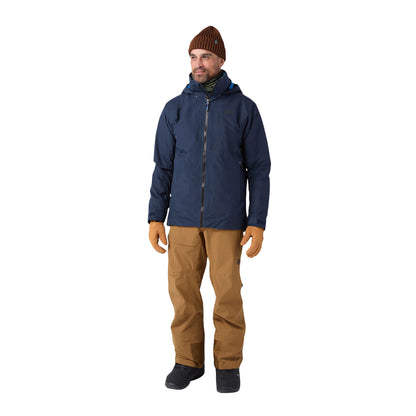 Stio Mens Doublecharge Insulated J Skiing & Snowboarding Jackets in Blue Color
