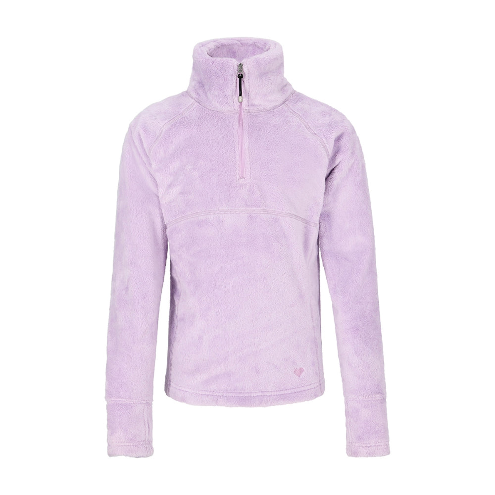 Obermeyer Kids Futty Fleece Top Midlayer in Purple Color