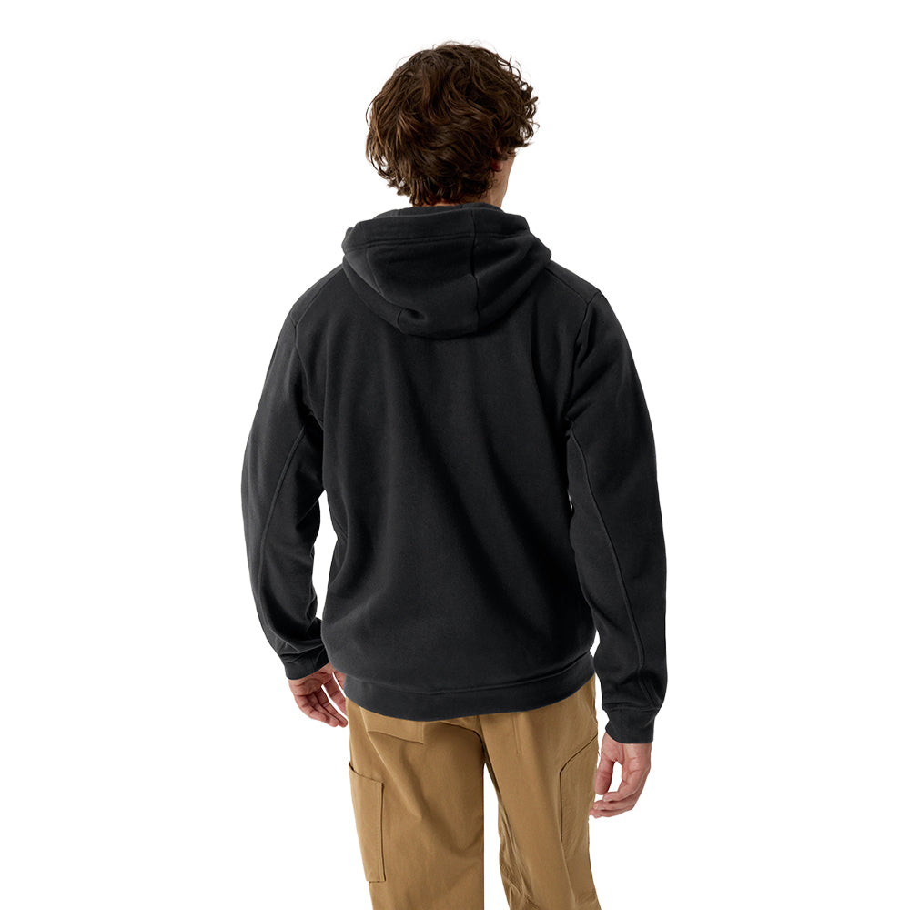 Arc'Teryx Mens Emblem Fleece Full-Zip H Midlayer in Black Color