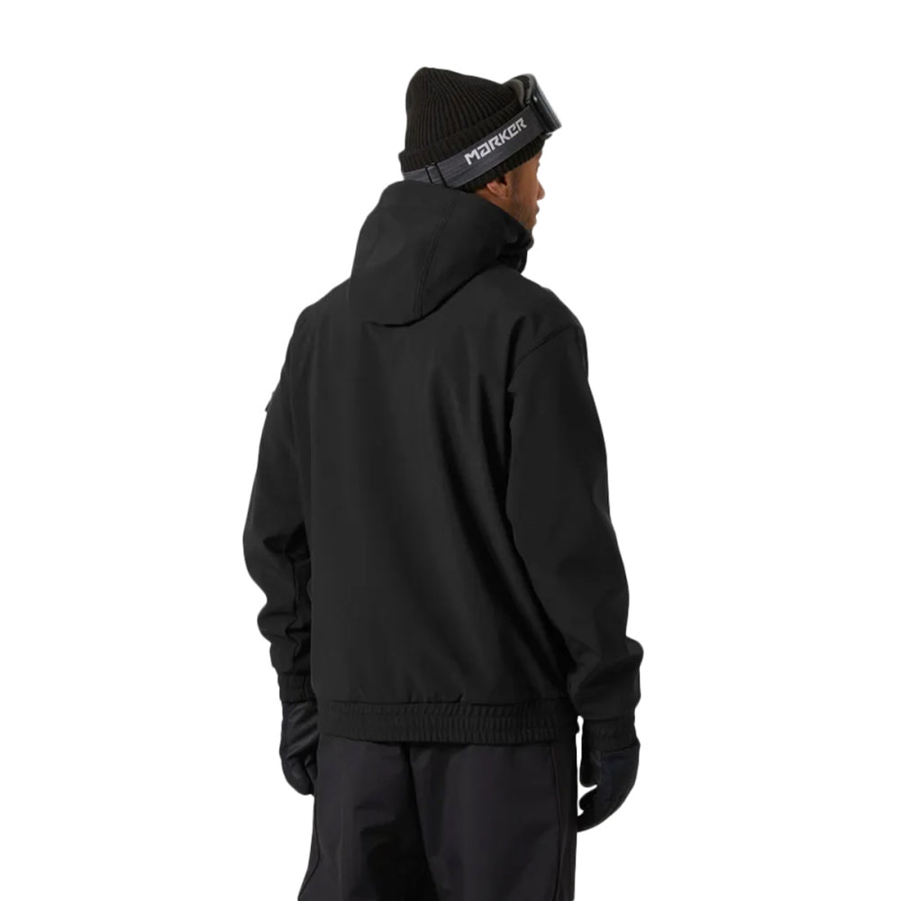 Helly Hansen Mens Ullr D Ridable Hoodie Skiing & Snowboarding Jackets in Black Color