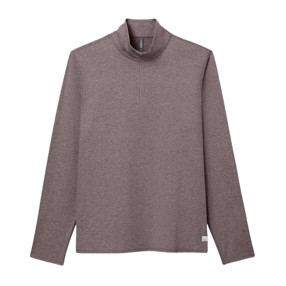 Vuori Mens Ponto 1/2 Zip Mock Nec Pullover in Purple Color