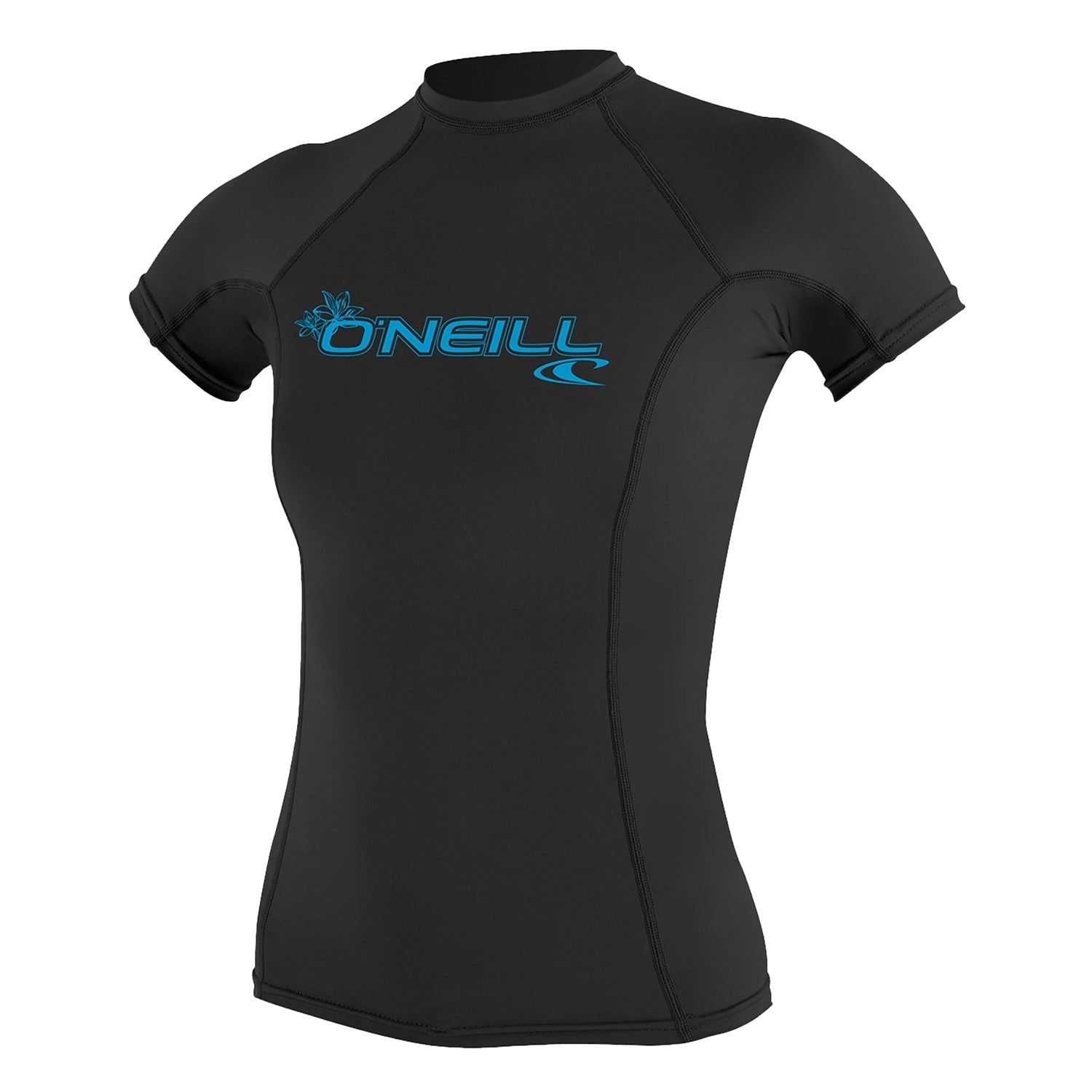 O'Neill Womens Wmn Basic UPF 50+ S/S Swimsuits in Black Color