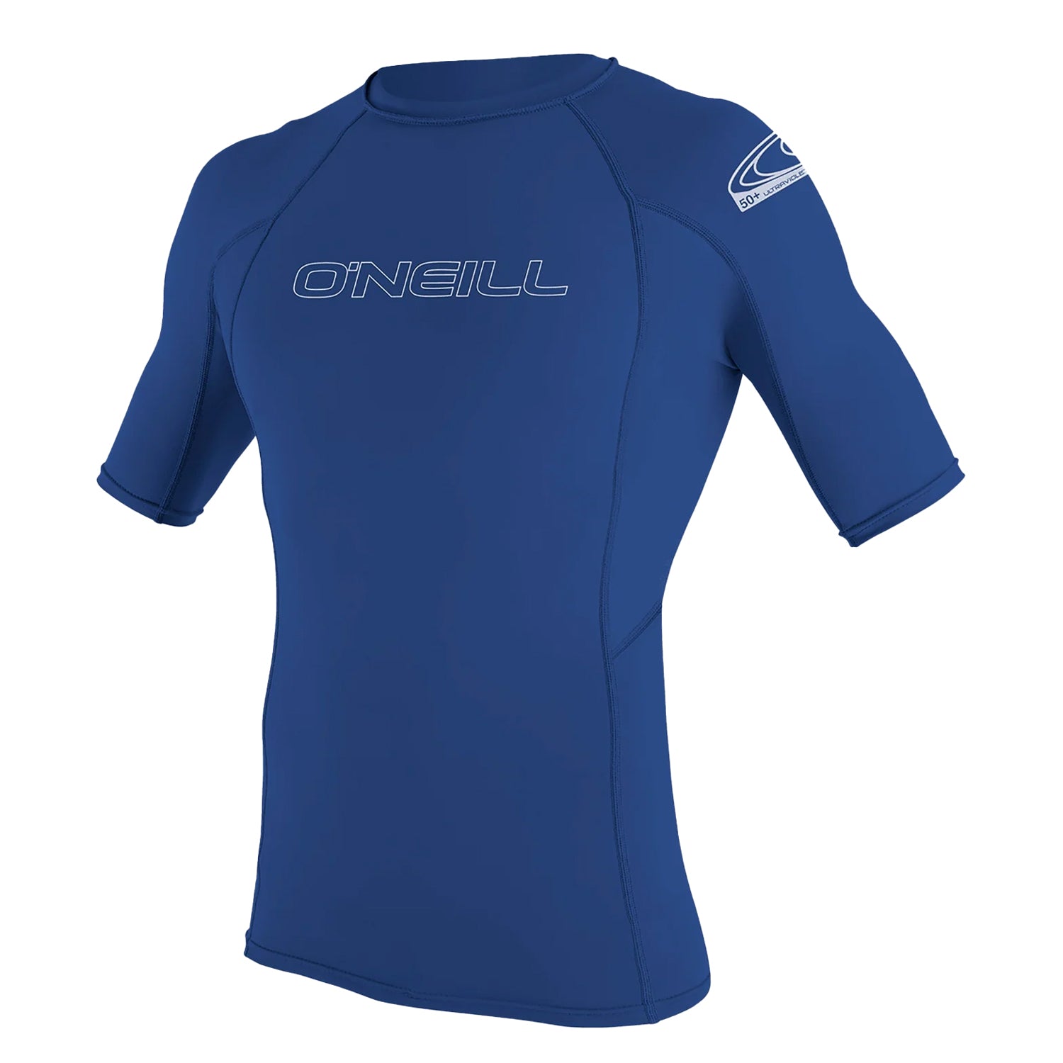 O'Neill Mens Skins S/S Crew Swimsuits in Blue Color