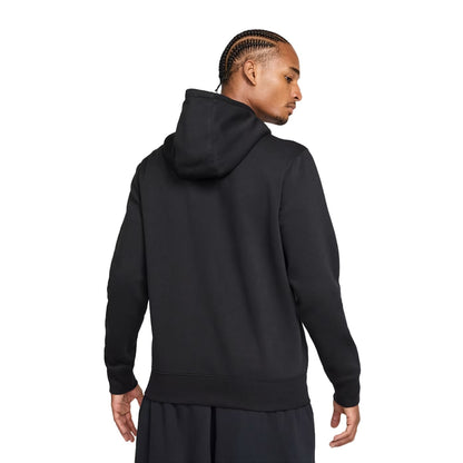 Nike Mens Fz Fleece Club Hoodie Running Jackets in Black Color
