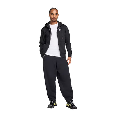 Nike Mens Fz Fleece Club Hoodie Running Jackets in Black Color