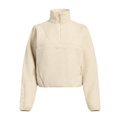 Halfdays Womens Pieper Jacket Fleece Pullover in White Color