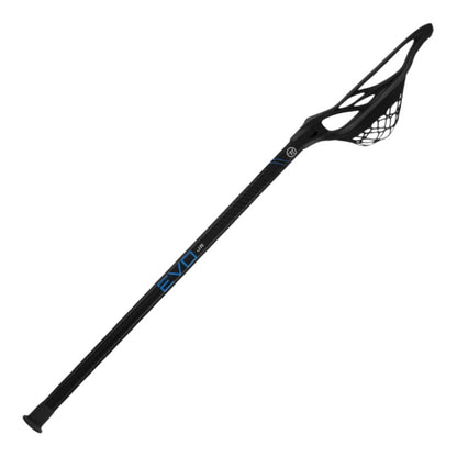 Warrior Lacrosse Kids Evo Warp Kids Stick Lacrosse Sticks in Black Color