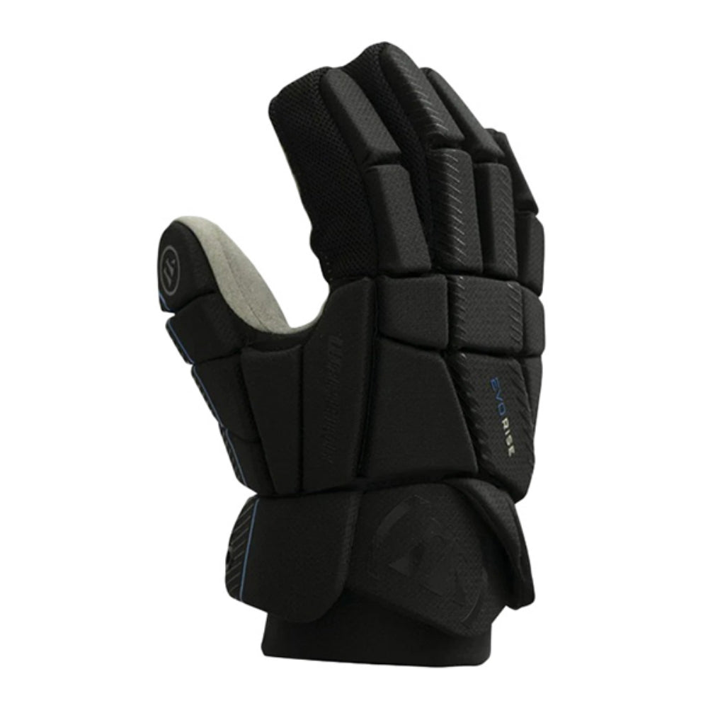 Warrior Lacrosse Kids Evo Rise Glove Yth Lacrosse Gloves in Black Color