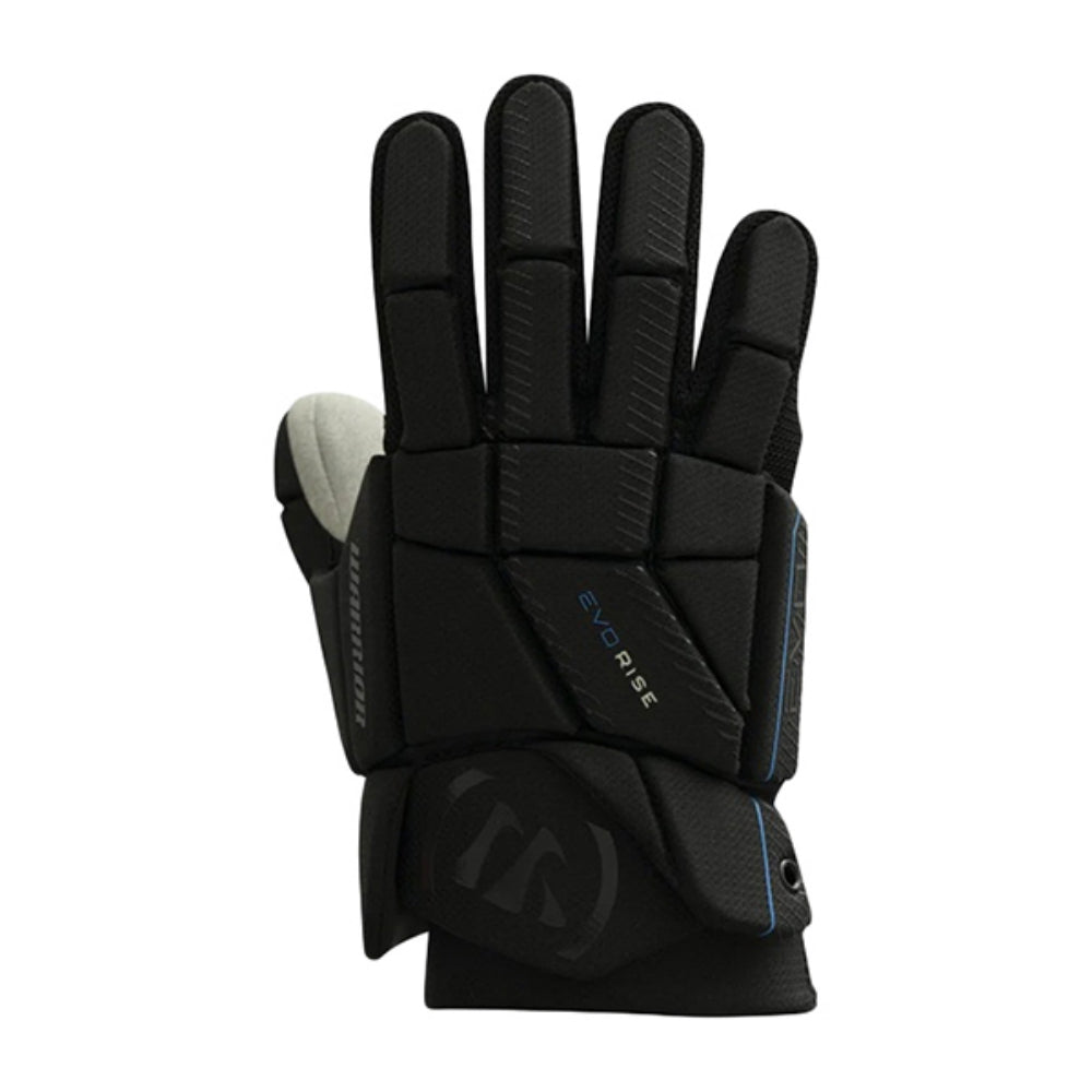 Warrior Lacrosse Kids Evo Rise Glove Yth Lacrosse Gloves in Black Color