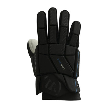 Warrior Lacrosse Kids Evo Rise Glove Yth Lacrosse Gloves in Black Color