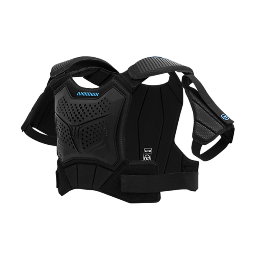 Warrior Lacrosse Kids Evo Rise Shoulder Pad Lacrosse Pads in Black Color