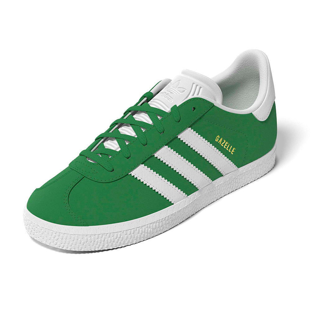 Adidas Kids Gazelle Sneakers in Green Color
