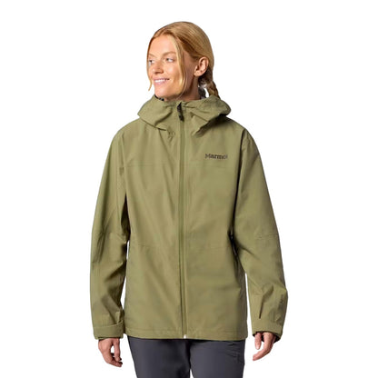 Marmot Womens Prcp Evo Flx Jkt Shells in Green Color