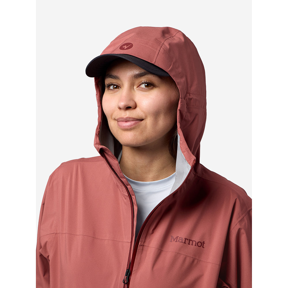 Marmot Womens Prcp Evo Flx Jkt Shells in Brown Color