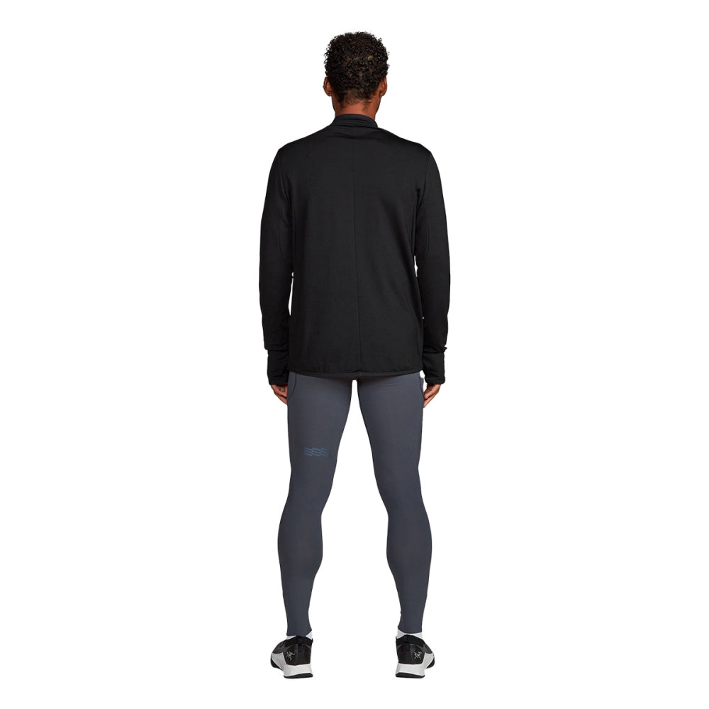 Janji Mens Rover Merino1/2 zip Running Jackets in Black Color