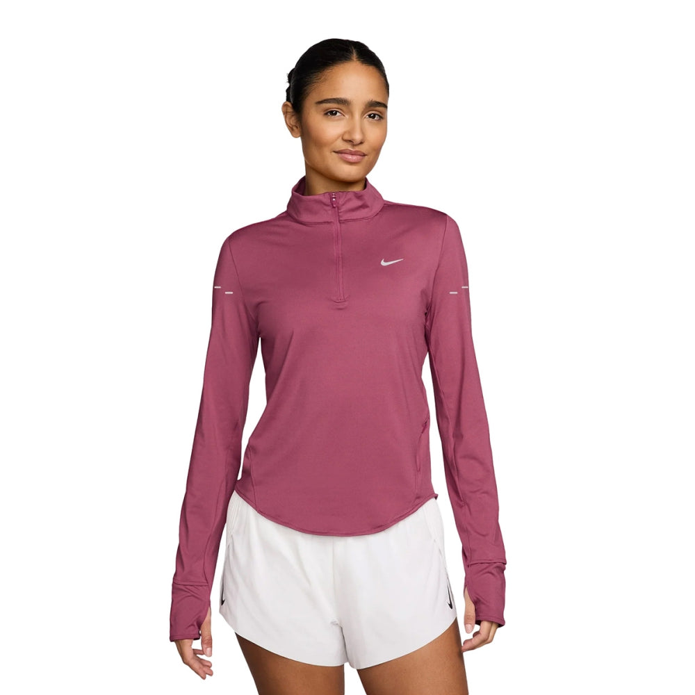 Nike Womens Swift Df UV Hz Top Running Jackets in Pink Color