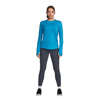 Janji Womens Repeat Merino Ls Tops in Blue Color