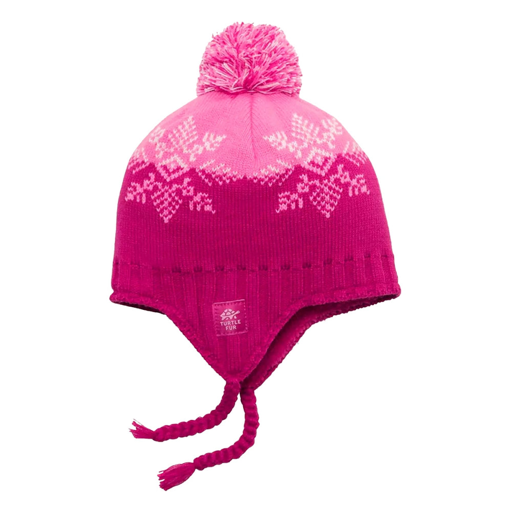 Turtle Fur Kids Celeste Beanie Winter Hats in Pink Color