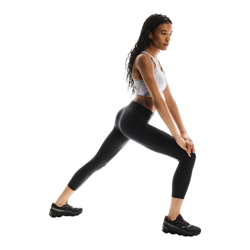 On Womens Performance Tights 7/8 Tights in Black Color