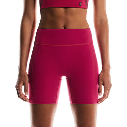On Womens Performance Tights Sho Shorts in Red Color