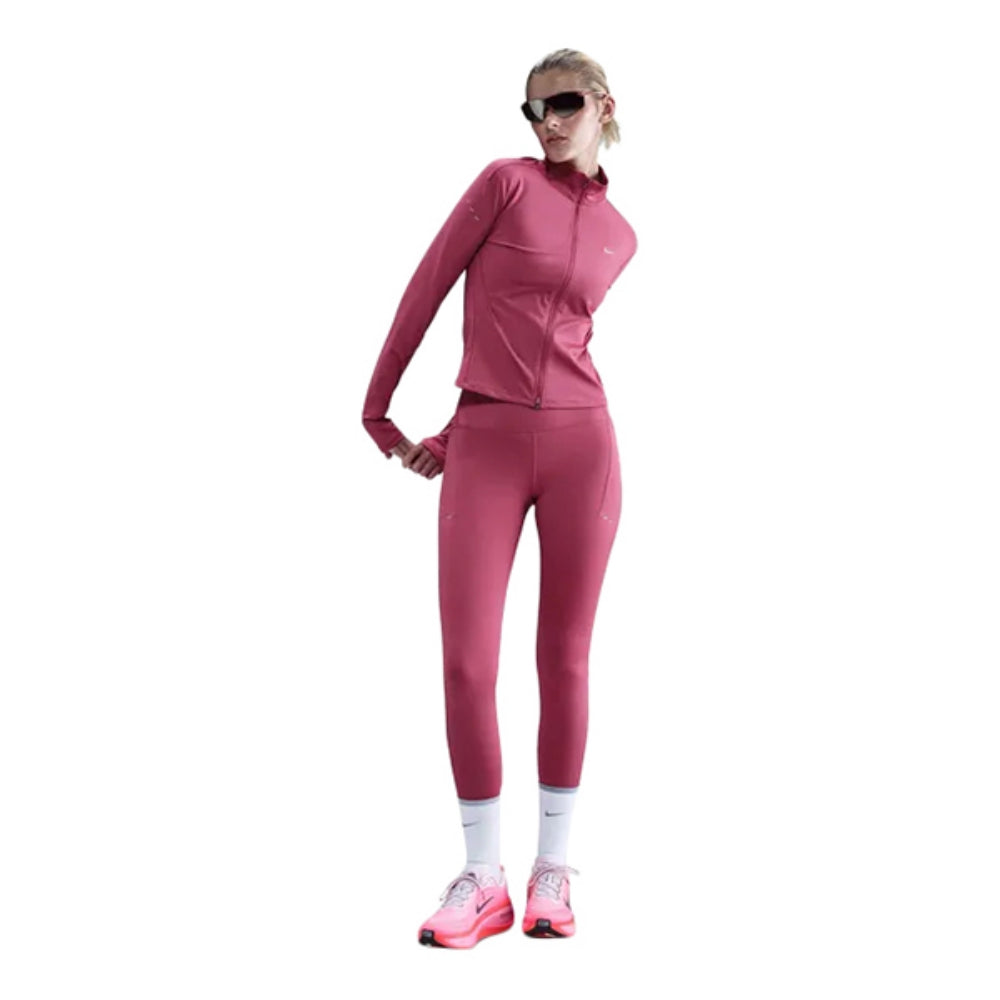 Nike Womens Df Fz Running Mid Laye Running Jackets in Grey Color