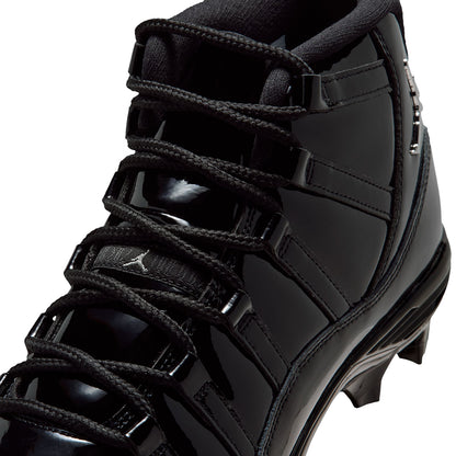 Jordan Mens Jordan 11 Mid Td Football Cleats in Black Color