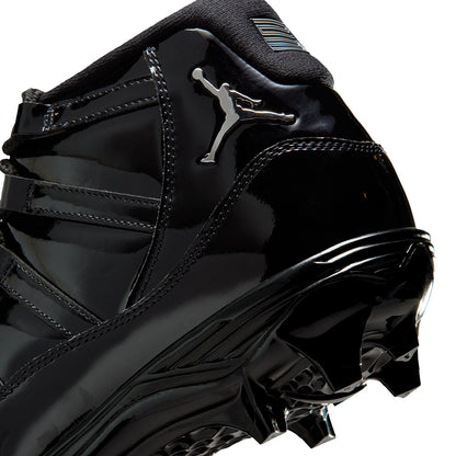 Jordan Mens Jordan 11 Mid Td Football Cleats in Black Color