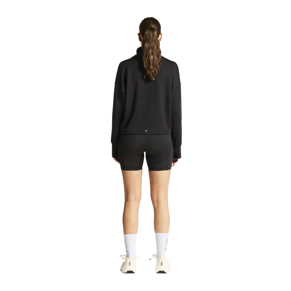 Craft Womens Subz Funnelneck Jersey Tops in Black Color