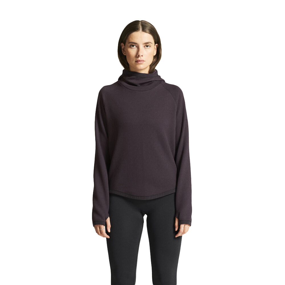 Craft Womens Grid Hood Tops in Purple Color