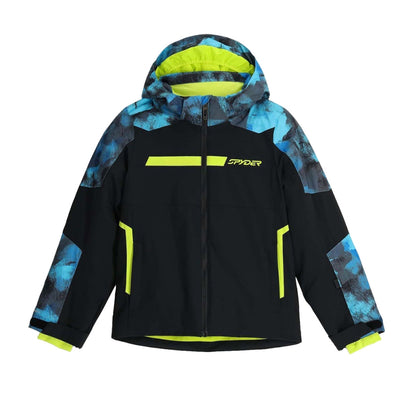 Spyder Kids Challenger Jacket Kids Skiing & Snowboarding Jackets in Blue Color