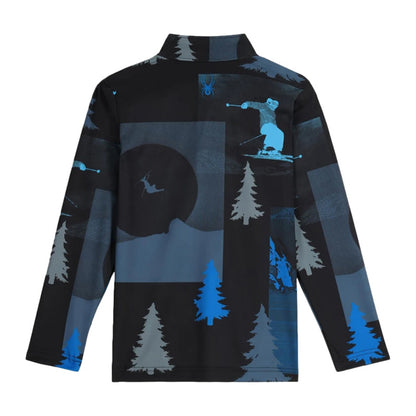 Spyder Kids Jacobs 1/2 Zip Pullover in Black Color